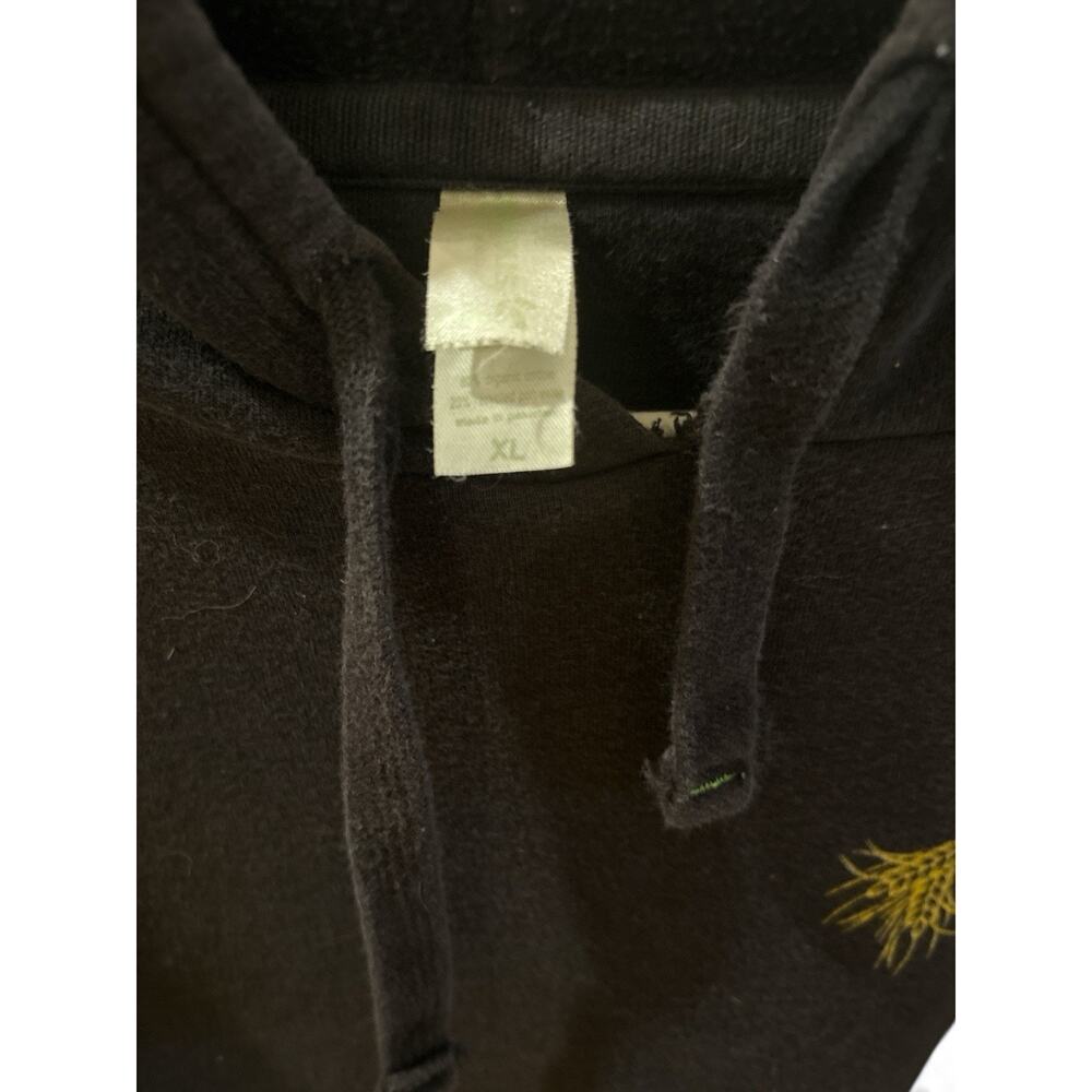 VINTAGE XL Ukiah Brewing Co. Black Pullover Hoodie Organic Ales & Lagers Brewery - Picture 3 of 4